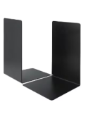 Support livres Alco 130x240x 140mm métal noir, boîte. 2 pièces