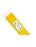 PAPIER CRÉPON 75%, sachet de 1 feuille, 2,50x0,50m, Jaune citron