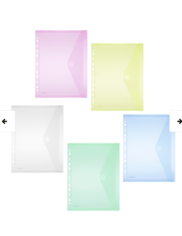 A4 Enveloppe Assorti Perfo.Et Velcro 40106-94