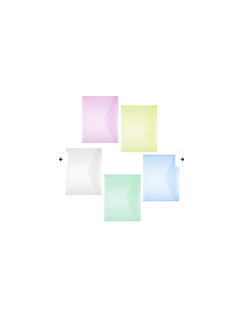 A4 Enveloppe Assorti Perfo.Et Velcro