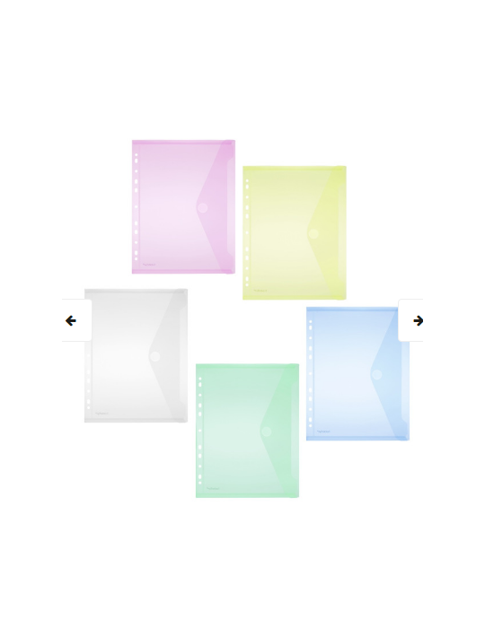 Assorti A4 Omslag Met Perf.En Velcro 40106-94