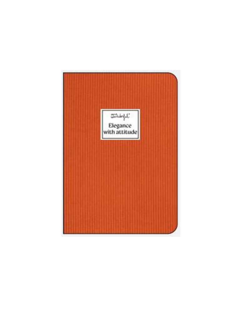 Cahier A5 avec reliure cousue permettant une ouverture à 180°.