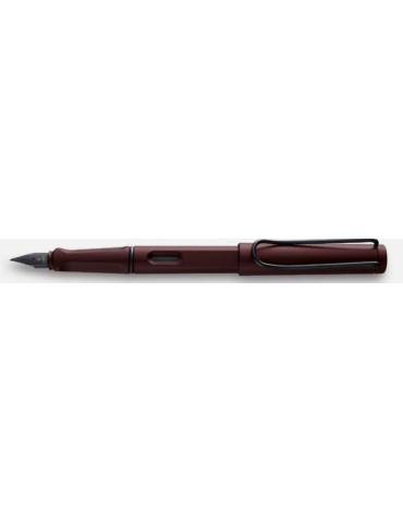 Stylo plume LAMY safari rouge foncé mat plume F
