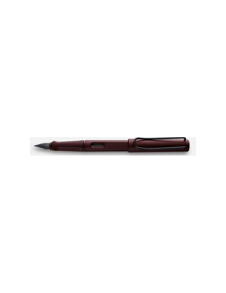 Stylo plume LAMY safari rouge foncé mat plume F