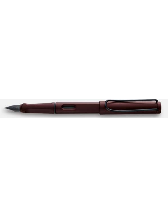 Stylo plume LAMY safari rouge foncé mat plume F