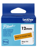 Btag Label Tapes 12 mm Black on Orange tape