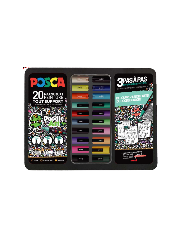 MAL. METAL NOIRE 20 POSCA DOODLE ART (PMH) V2025