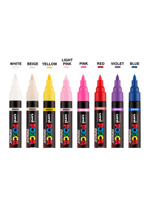 Brush Pen Posca PC5M Jaune