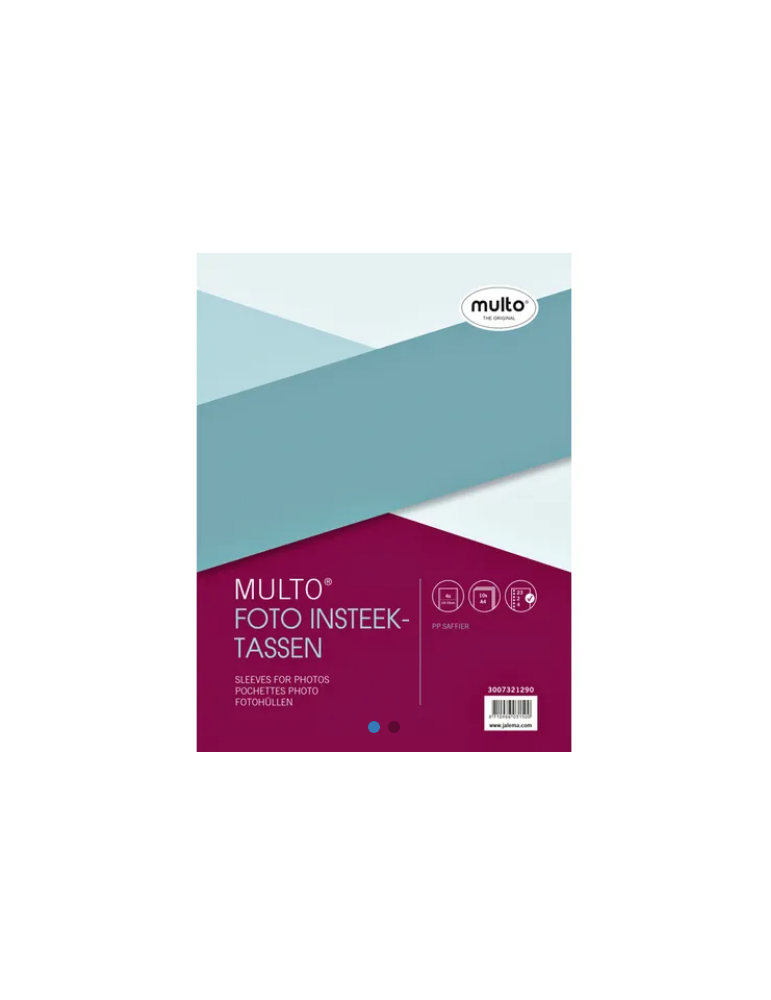 Pochette photos Multo A4 23r PP cristal 10x15cm 4 compartiments paquet