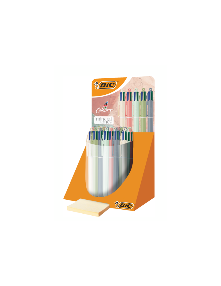 BIC 4 Colours Mineral Ball Pens x30
