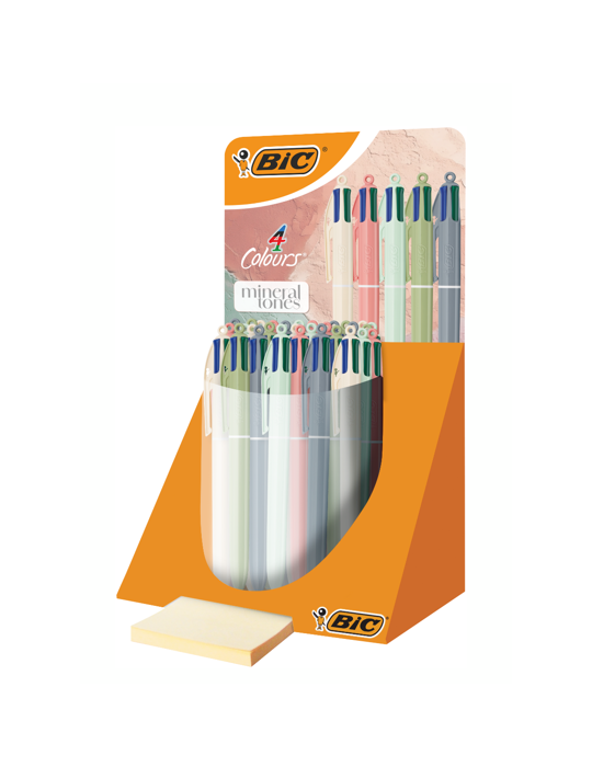 BIC 4 Colours Mineral Ball Pens x30