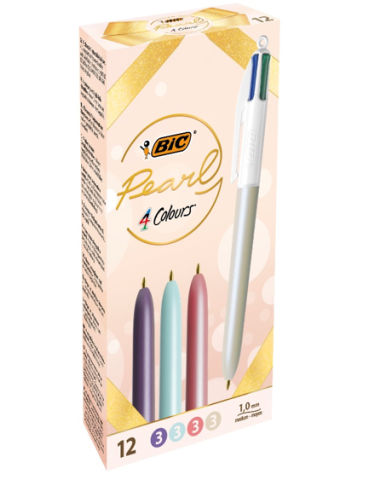 Bic 4 Colours Pearli Box12
