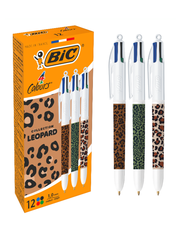 Bic 4 Colours Léopard   Box12