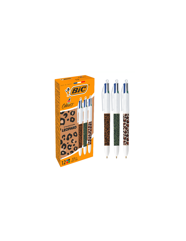 Bic 4 Colours Léopard   Box12