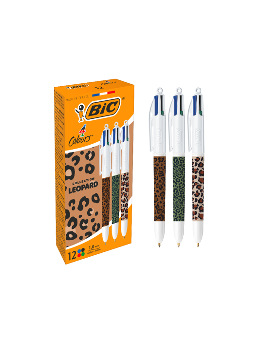 Bic 4 Colours Léopard   Box12