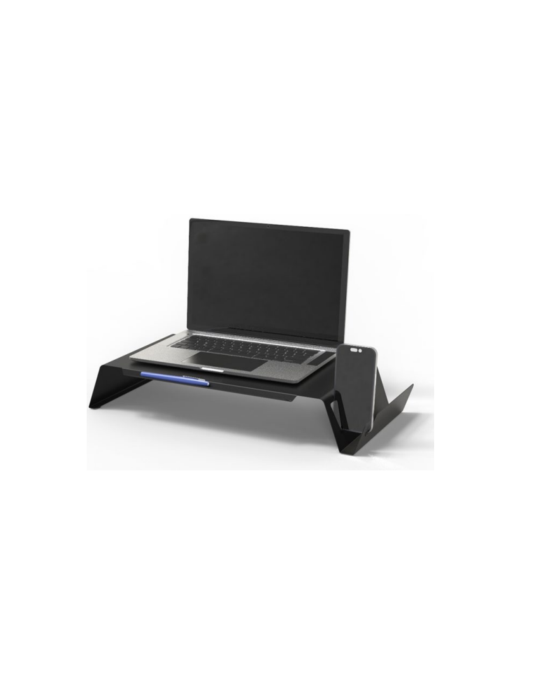 Support d'ordinateur/écran ODUP en métal noir