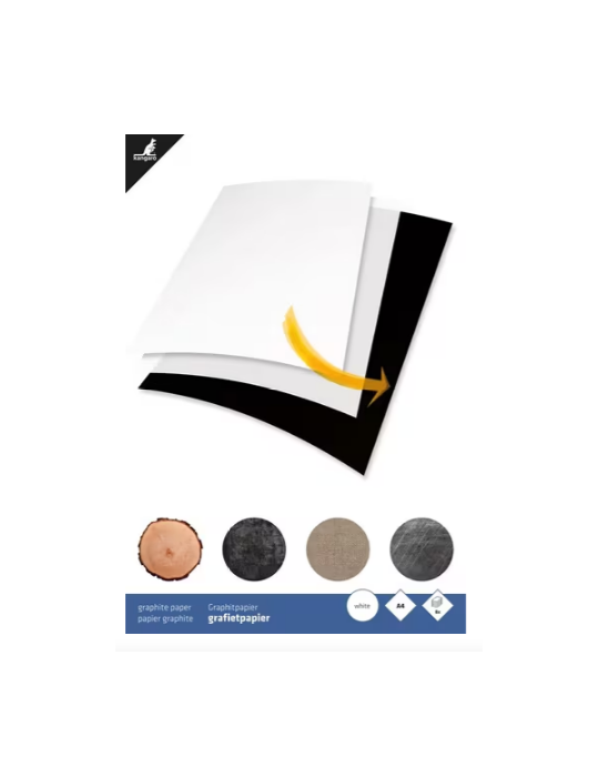 Grafietpapier Kangaro wit A4, 8 vel, 50 grams