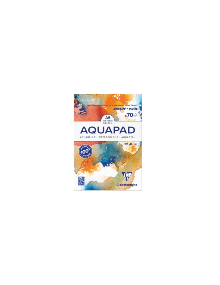 Goldline Aquapad bloc collé 70F A5 300g