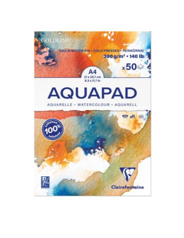 GOLDLINE AQUA blok 300g korrel M A4 50bl