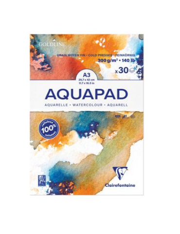 GOLDLINE AQUA blok 300g korrel M A3 30bl