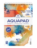 Aquapad bloc reliure intégrale 25F A4+ 300g