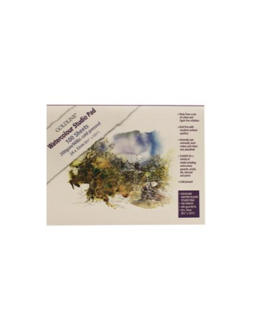 Goldline Studio bloc collé 100F 24x32cm 200g grain fin