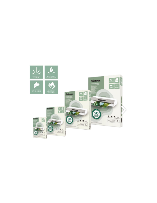FELLOWES POUCH A3 LIGHT RECYCLED CONTENT - GLOSS 100PK