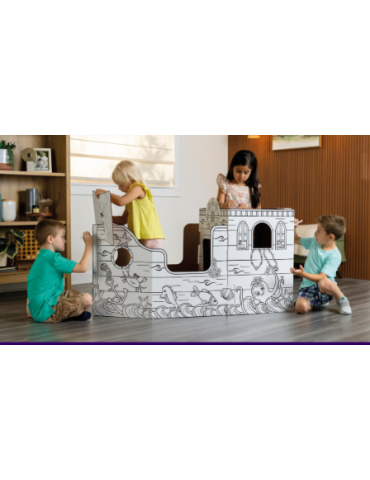 BB MAISON DE JEU LICORNE À COLORIER XL 1PK EMBALLAGE RETAIL (FSC)