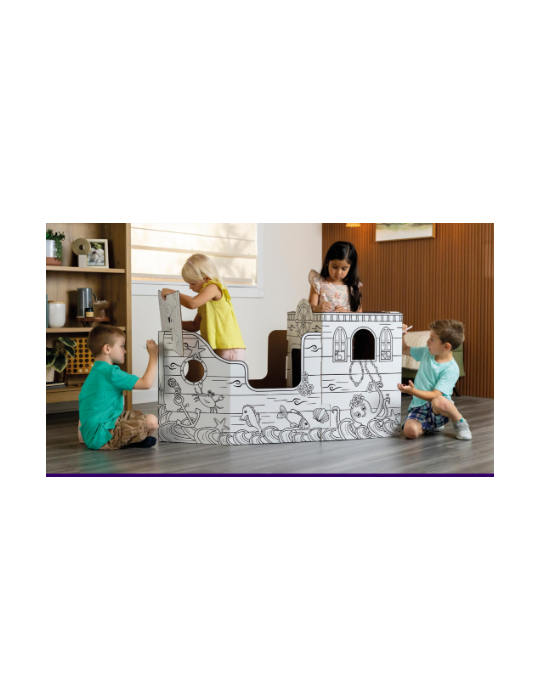 BB MAISON DE JEU LICORNE À COLORIER XL 1PK EMBALLAGE RETAIL (FSC)