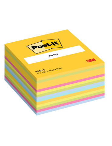 Post-it®: Notes 76x76mm, 450 feuilles/bloc - Couleurs Ultra