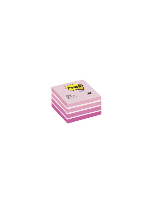 Notes Post-it®- Cube - Rose Pastel  76 x 76 mm - 450 Feuilles/Cube