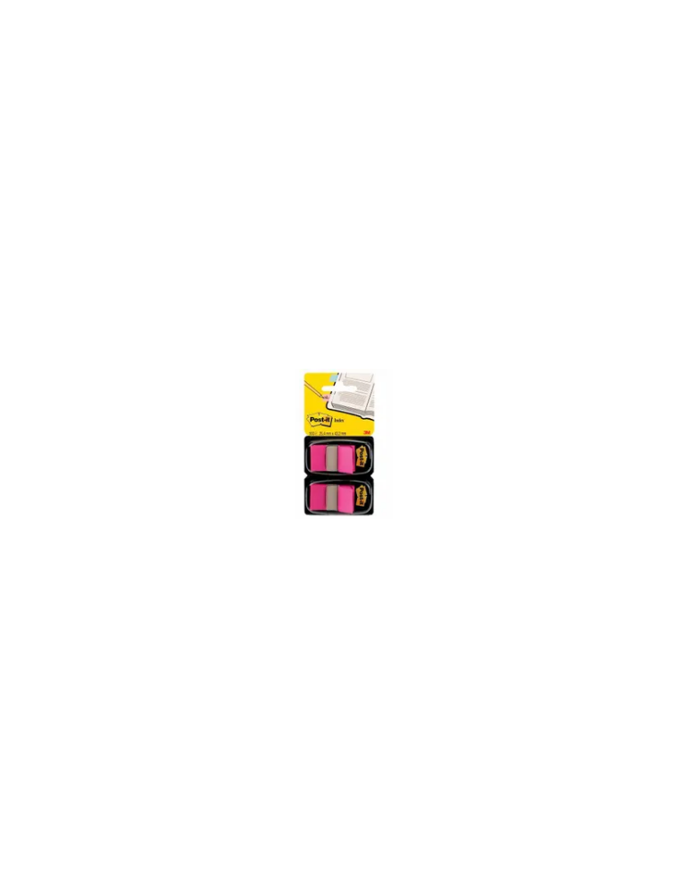 Post-it® Index Standard - Rose Clair - 25,4 x 43,2 mm - 50 Index/Dévid