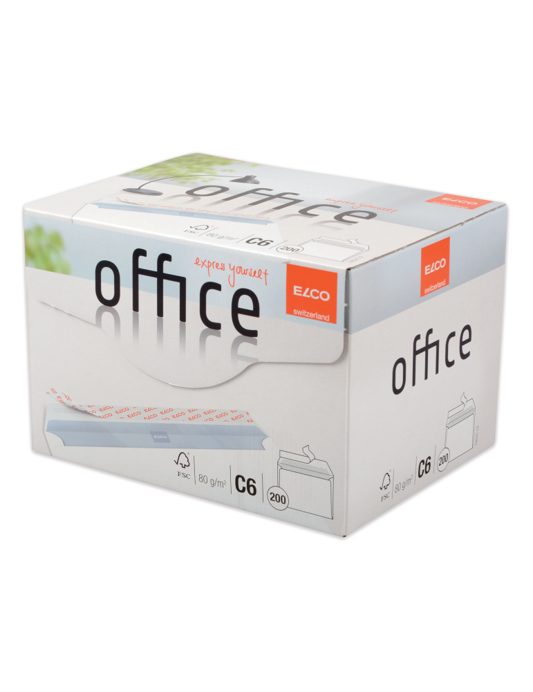 Enveloppes extra blanches Shopbox Office FSC 80gr/m² - Sans fen.  - 20