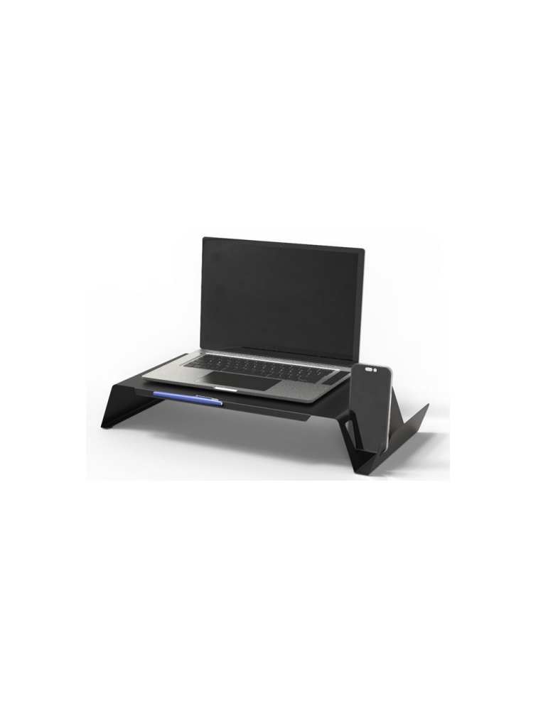 Support d'ordinateur/écran ODUP en métal noir