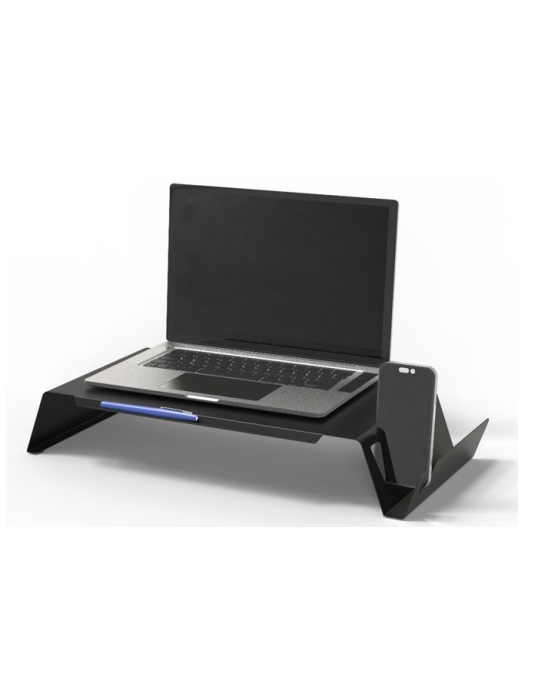 Support d'ordinateur/écran ODUP en métal noir