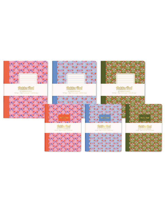 Cahier d'exercices Floral B5 Ligné