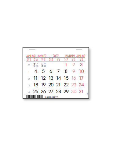 KALENDER GENIET II 8X10