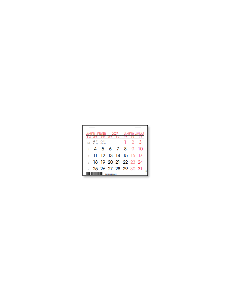 KALENDER GENIET II 8X10