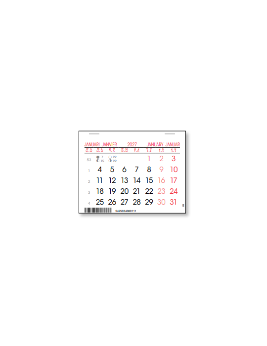 KALENDER GENIET II 8X10