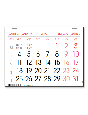 KALENDER GENIET M5 12X16