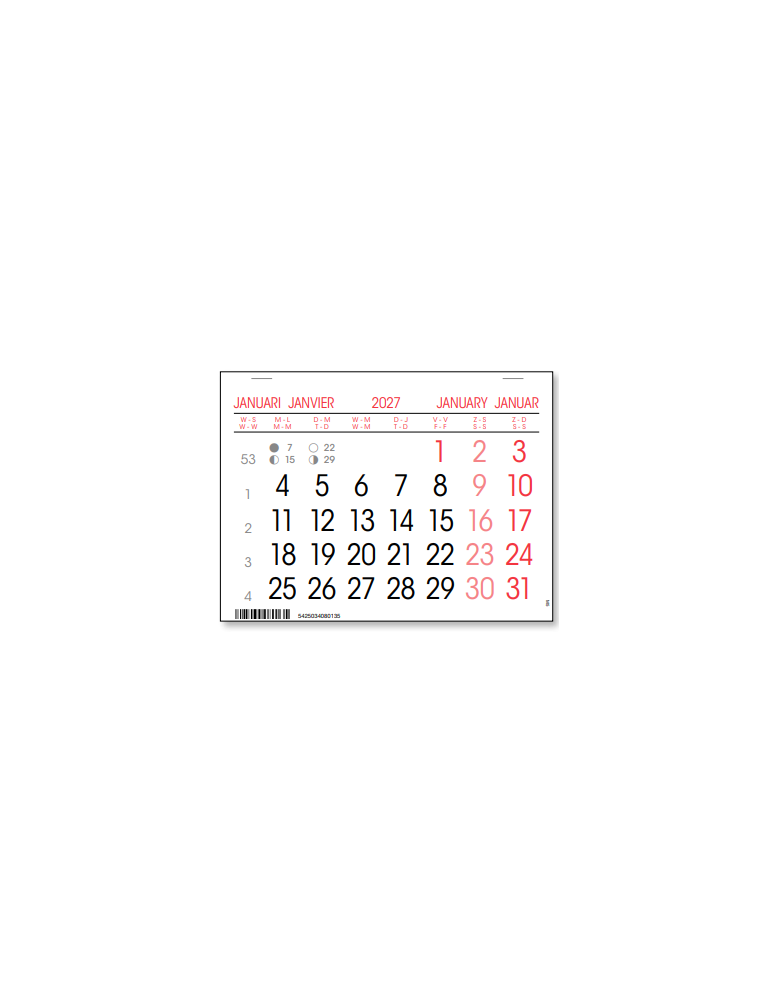 KALENDER GENIET M5 12X16