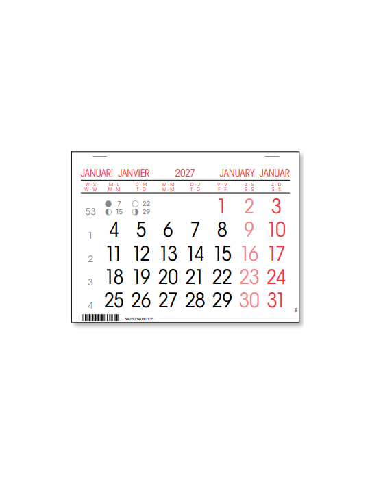 KALENDER GENIET M5 12X16