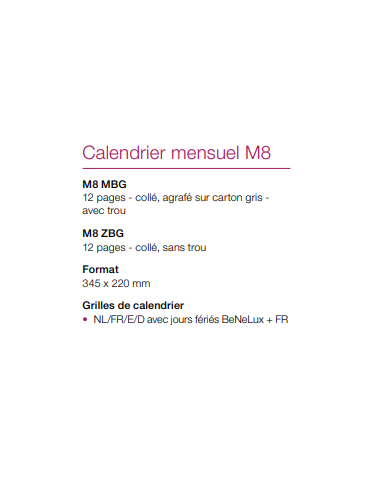 KALENDER 1 MAAND TWEETAL.22X34.5 2