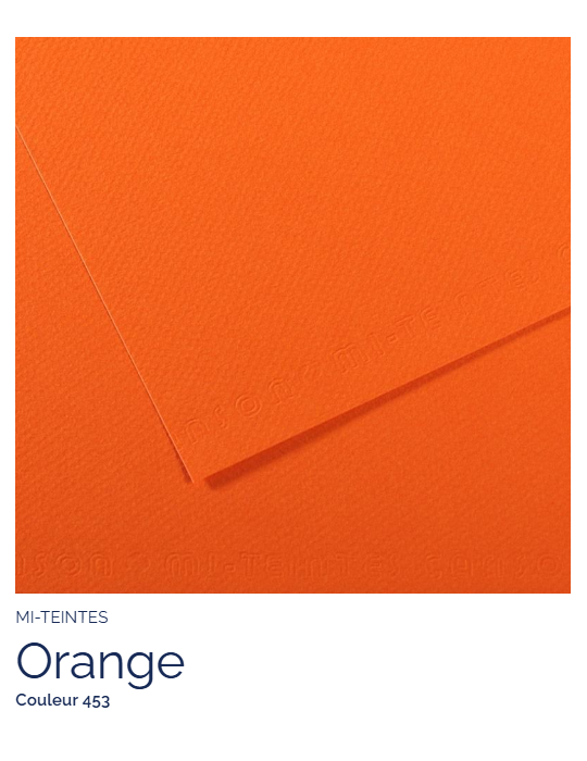 FL   MI-TEINTES®  A4 160G  ORANGE 453