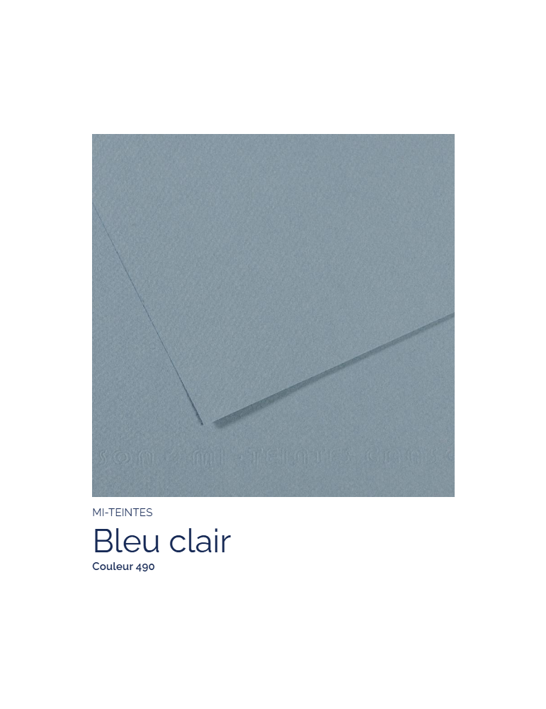 FL   MI-TEINTES® 50x65 160G  BLEU CLAIR 490