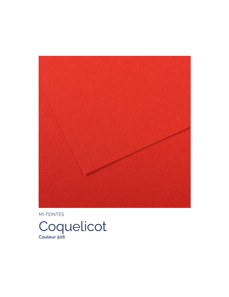 FL   MI-TEINTES®  50x65 160G  COQUELICOT   506