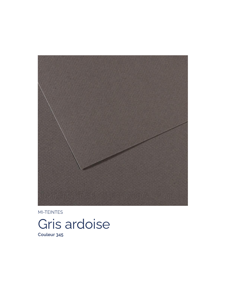 FEUILLE   MI-TEINTES®  50x65 160G  GRIS ARDOISE  345