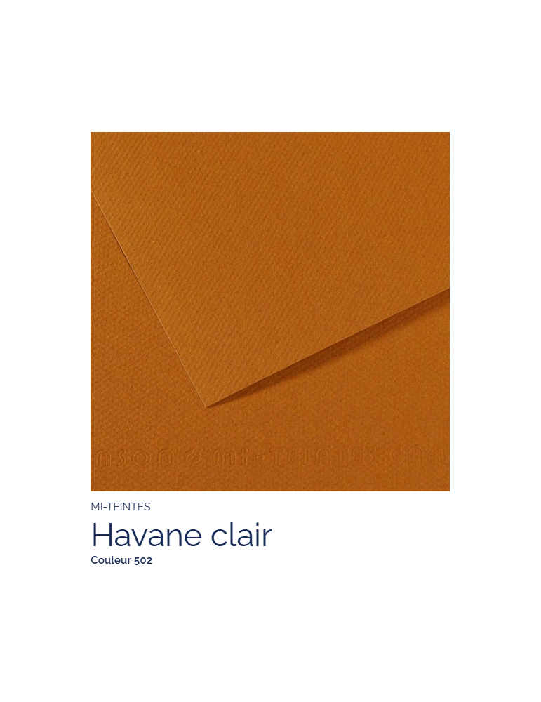 FL   MI-TEINTES®  50x65 160G  HAVANE CLAIR  502