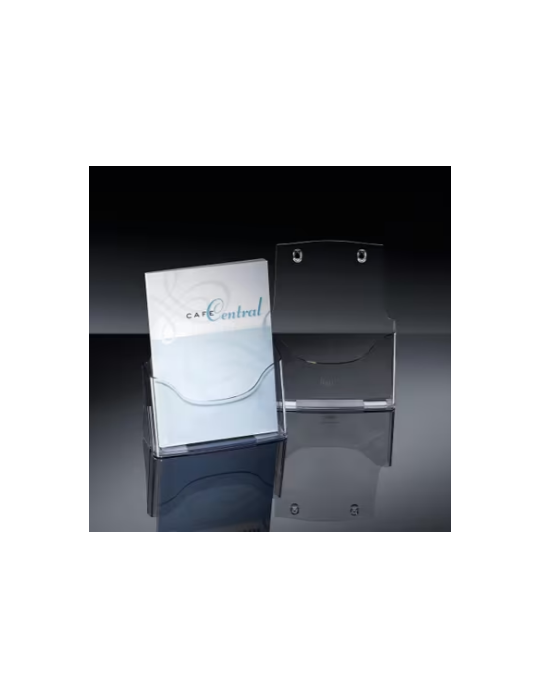 folderhouder Sigel tafelmodel A4 transparant acryl 1 vak