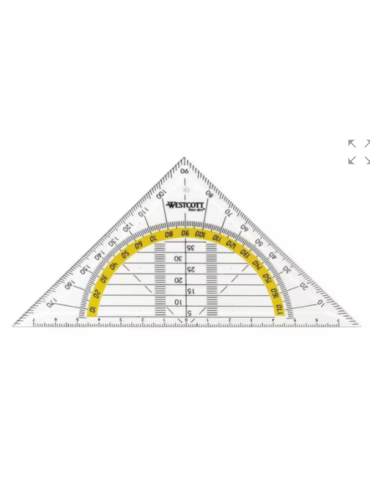 Equerre géométrique Westcott 14 cm